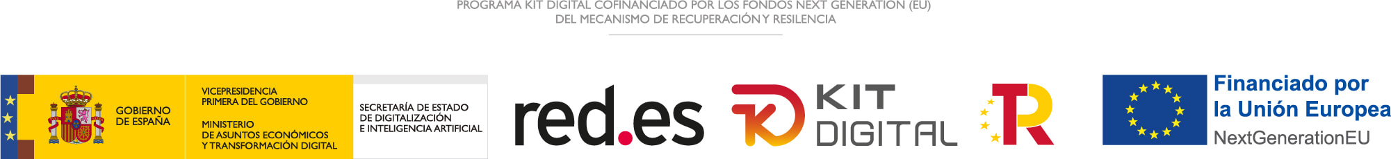 Programa Kit Digital cofinanciado por los Fondos Next Generation (EU) del mecanismo de recuperación y resiliencia
